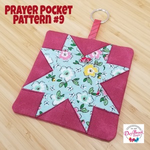 Pattern # 9 of the DayBrook Designs Prayer Pocket Sew Along held 2020 December 4, 5, & 6.  www.DayBrookDesigns.com